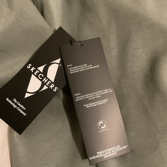 ✨️3 For $15✨️ NWT Sketchers Olive Green Sweatshirt Sz Small - Picture 3 of 6